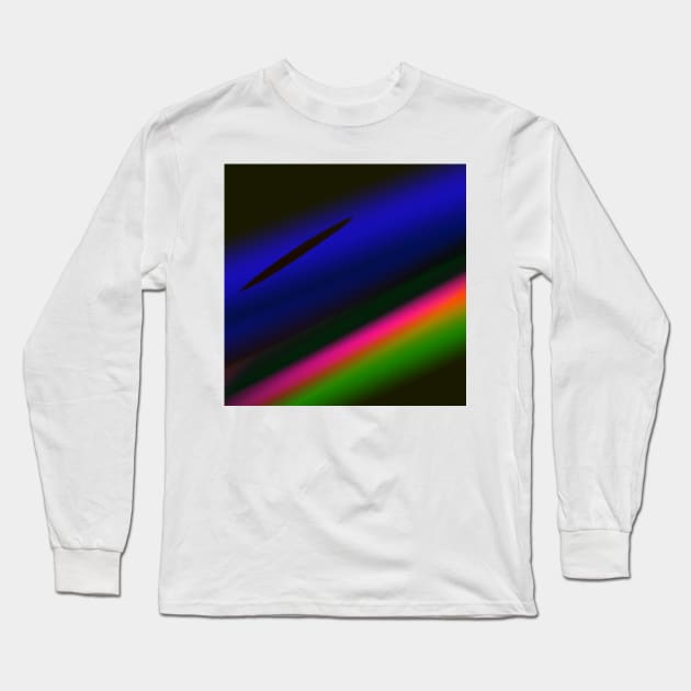 red blue black green abstract texture Long Sleeve T-Shirt by Artistic_st